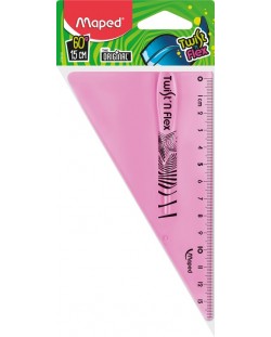 Triunghi Maped Twist'n Flex - 15 cm, roz