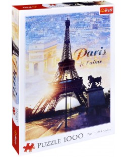 Puzzle Trefl de 1000 piese - Paris in zori