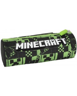 Husă cilindrică Panini Minecraft - Pixels Green