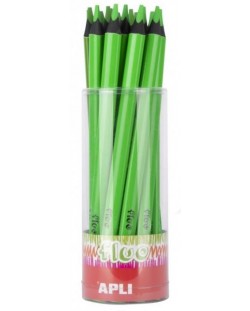Creion colorat Apli - Jumbo Neon, verde