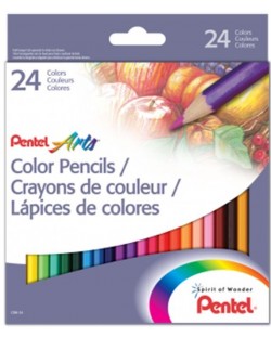 Creioane colorate PENTEL ARTS 24 culori