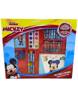 Set creativ IMC Toys - Mickey Mouse, servietă, 35 piese