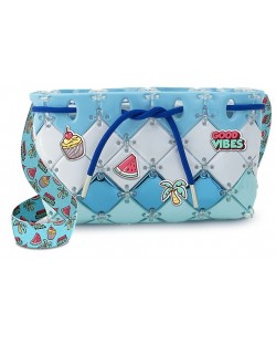 Set creativ Kidz World Studio Bags - Geanta de petrecere DIY, albastra