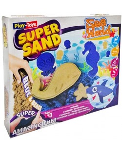 Set creativ nisip kinetic PlayToys - Sea Animals