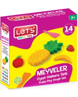 Set creativ cu plastilină Let's - Fruits