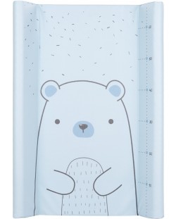 Salteluță tare de înfășat KikkaBoo - Bear with me, Blue, 80 х 50 cm