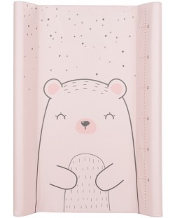 Salteluță tare de înfășat KikkaBoo - Bear with me, Pink, 80 х 50 cm