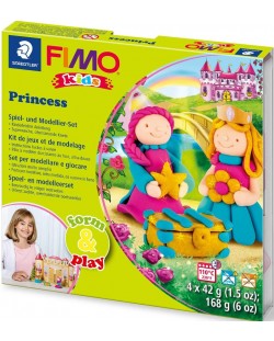 Set lut polimeric Staedtler Fimo Kids - Princess, 4 x 42 g