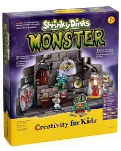 Set creativ Faber-Castell - Creați monștri, Shrinky Dinks