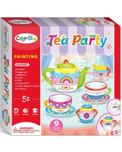 Set creativ Color Day - Vopsește-ți propria servietă de ceai ceramică