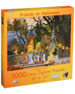 Puzzle SunsOut de 1000 piese - Prieteni la Halloween, Dougles Laird