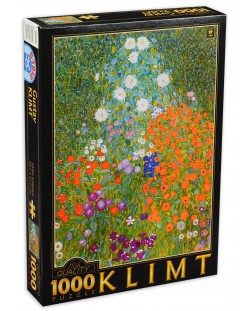 Puzzle D-Toys de 1000 piese - Gustav Klimt, Flower Garden