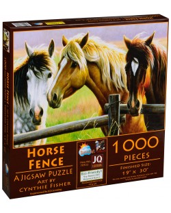 Puzzle SunsOut de n1000 piese - Gard pentru cai, Cinty Fisher