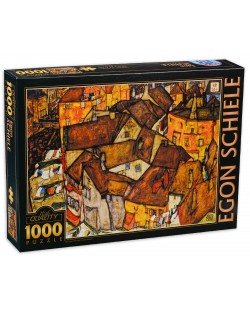 Puzzle  D-Toys de 1000 piese - Micul oras, Egon Schiele