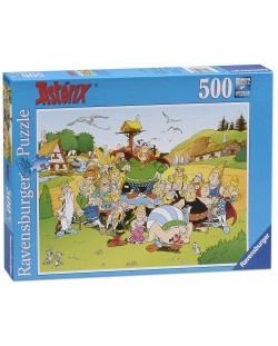 Puzzle Ravensburger de 500 piese - Satul lui Asterix