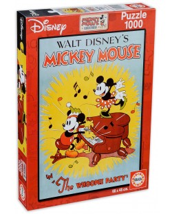 Puzzle Educa de 1000 piese - Sarbatoarea lui Mickey Mouse