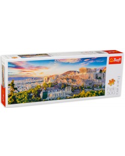 Puzzle panoramic Trefl de 500 piese - Acropola, Atena