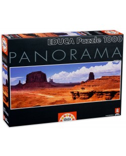 Puzzle panoramic Educa de 1000 piese - Valea monumentelor, SUA