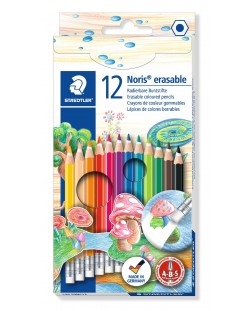 Creioane colorate Staedtler Noris Club 144 - 12 culori, cu radiera