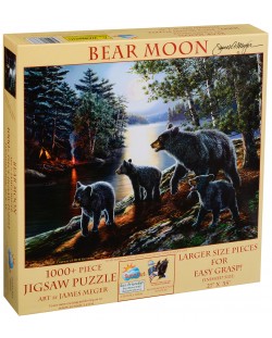 Puzzle SunsOut de 1000 XXL piese - Bear Moon, James Meger