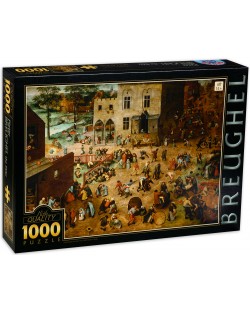 Puzzle D-Toys de 1000 piese - Jocurile copiilor, Pieter Brueghel cel Batran