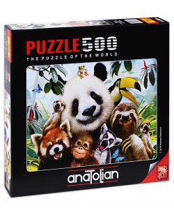 Puzzle Anatolian de 500 piese - Selfie-ul animalelor, Howard Robinson