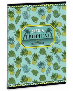 Caiet scolar A5, 40 de file Ars Una - Yellow pineapple