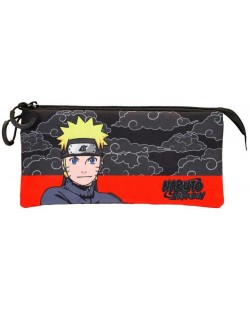 Penar pentru școala Karactermania Naruto - Clouds, cu 3 fermoare