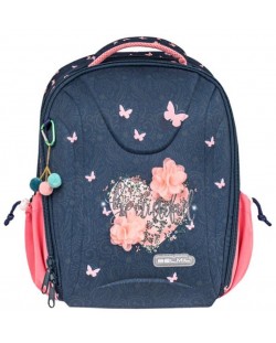 Rucsac școlar Belmil - Beautiful Flowers, 1 compartiment, 22 l