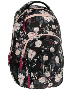 Ghiozdan școlar Ars Una AU-2 - Flowery Black, 25 l