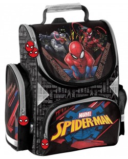 Rucsac ergonomic pentru școală Paso Spider-Man - Cu 1 compartiment, 17 l