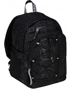 Ghiozdan școlar Mitama BDBF - Black Cracks, 32 l