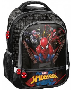 Rucsac de școală Paso Spider-Man - Cu 2 compartimente,  16 l