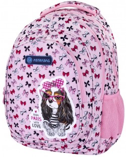 ASTRA 502021562 Rucsac scolar AB330, Sweet Dog With Bows