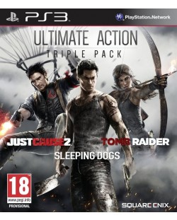 Ultimate Action Pack - Just Cause 2, Sleeping Dogs, Tomb Raider (PS3)
