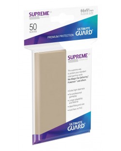 Protectii Ultimate Guard Supreme UX Sleeves - Standard Size - Culoarea nisipului (50 buc.)