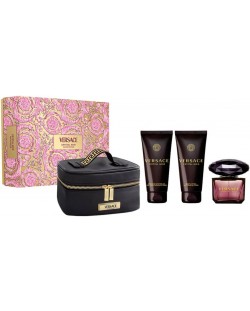 Versace Set Crystal Noir - Apă de parfum, Loțiune și Gel de duș