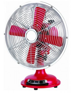 Ventilator Rohnson - R-866, 3 viteze, 30 cm, roșu
