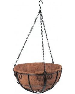 Ghiveci cu decorațiuni Palisad - 690108, 30 cm, cu coș de coccoș