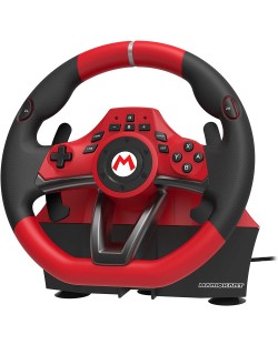 Volan cu pedale Hori Mario Kart Racing Wheel Pro Deluxe, pentru Nintendo Switch/PC