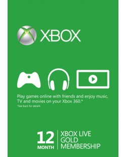 Xbox Live Gold Card (12 luna)