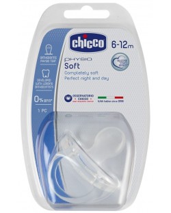 Set suzete Chicco - Physio Soft, silicon, 6-12 luni