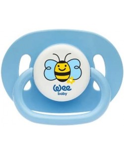 Suzetă Wee Baby - Oval, 0-6 luni, albastră
