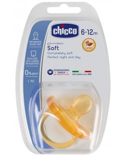 Suzeta Chicco - Physio Soft, latex, 6-12 luni