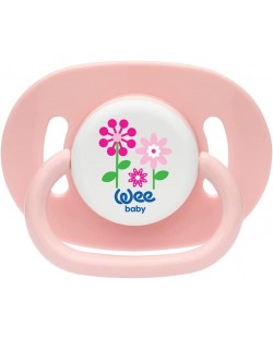 Suzetă Wee Baby - Oval, 6-18 luni, roz