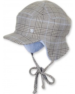 Pălărie de vară pentru copii cu vizor Sterntaler - pătrat, 47 cm, 9-12 luni, bej