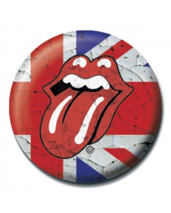 Insigna Pyramid - Rolling Stones (Worn Union Jack)