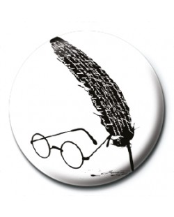 Insigna Pyramid -  Harry Potter (Glasses & Feather)