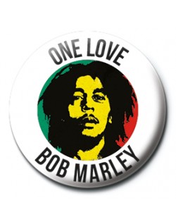 Insigna Pyramid Bob Marley - One Love