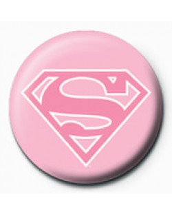 Insigna Pyramid - Supergirl (Pink Logo)